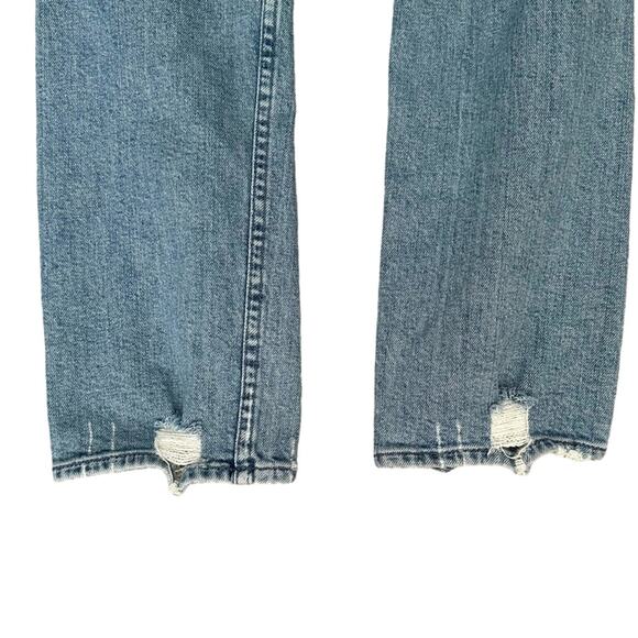 Mother Denim Tomcat Ankle Jeans in Confession Wash | High Waist Distressed | 25 - Picture 7 of 16